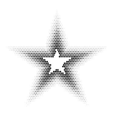 Arka plan noktalı soyut. Noktalı resim etkisi. Vektör doku. Modern arka plan. Tek renkli geometrik desen. Puan şeritler. Beyaz arka planda siyah noktalar.