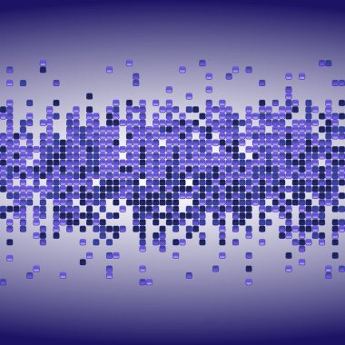 Vektör parlak arka plan Mor pul ile. Dağınık parçacıkları ile yatay arka plan. Vektör çizim. Metin için yer ile tebrik kartı, afiş, Dekorasyon, zemin için mükemmel