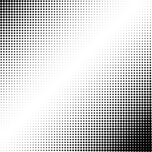 Fondo punteado abstracto. Efecto semitono. Textura vectorial. Fondo moderno.Patrón geométrico monocromático. Tiras de puntos. Puntos negros sobre fondo blanco . — Vector de stock