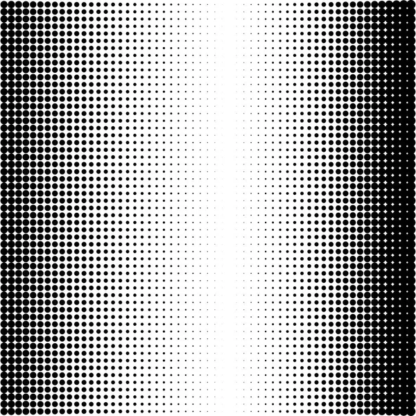 Fondo punteado abstracto. Efecto semitono. Textura vectorial. Fondo moderno. Patrón geométrico monocromático. Tiras de puntos.Puntos negros sobre fondo blanco . — Vector de stock