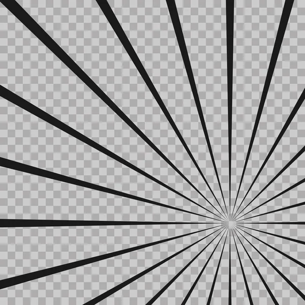 Resumen cómic flash explosión líneas radiales de fondo. Rayos de ilusión. Retro sunburst. Elemento de diseño grunge. Bueno para imágenes, fondos de pantalla.Ilustración vectorial para el diseño de superhéroes . — Vector de stock