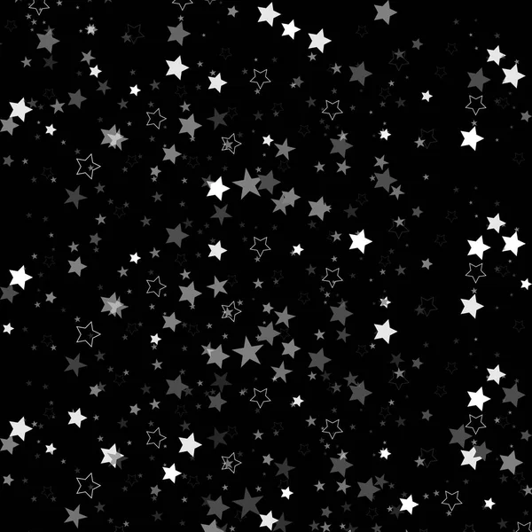 Des étoiles isolées en arrière-plan. Fête des confettis. Étoiles tombantes décoration abstraite pour fête, anniversaire, anniversaire ou événement, festive. Décoration du Festival Illustration vectorielle — Image vectorielle