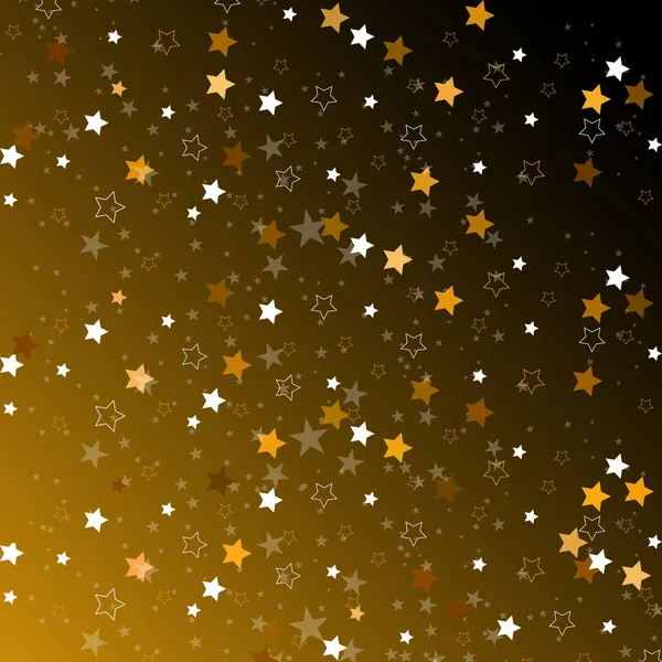 Estrellas aisladas en el fondo. Celebración del confeti. Estrellas que caen decoración abstracta para fiesta, cumpleaños celebrar, aniversario o evento, festivo. Ilustración del festival decor.Vector — Vector de stock