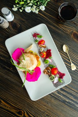 Moleküler modern mutfağı sebze Tavuk salatası