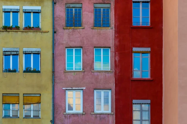 French style town buildings — Stock Photo, Image