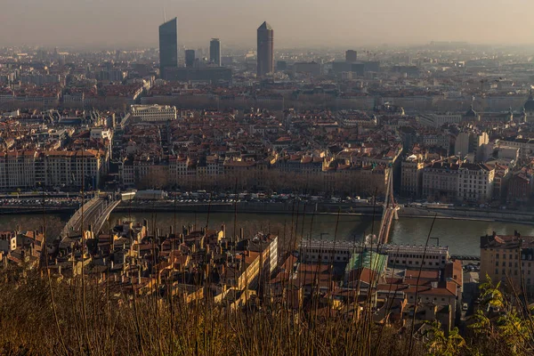 Paisaje urbano en la ciudad de lyon Imagen De Stock