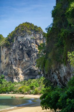 Bir kumsal koy dik uçurumlarda