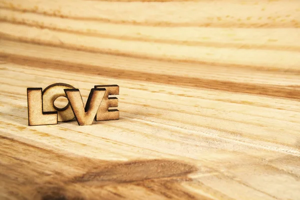 Palabra de amor de madera — Foto de Stock