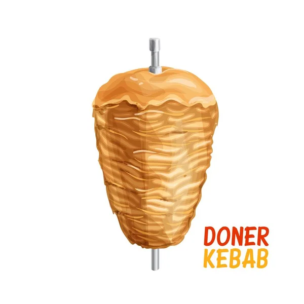 Kebab doador no pólo — Vetor de Stock