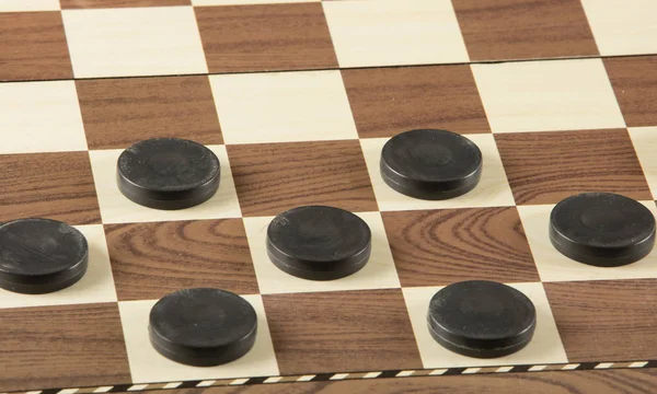 Šachovnice Kameny Hra Concept Board Game Hobby Checkers Hřišti Pro — Stock fotografie