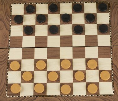 dama dama ile. bir oyun için oyun alanı üzerinde oyun concept.board game.hobby.checkers