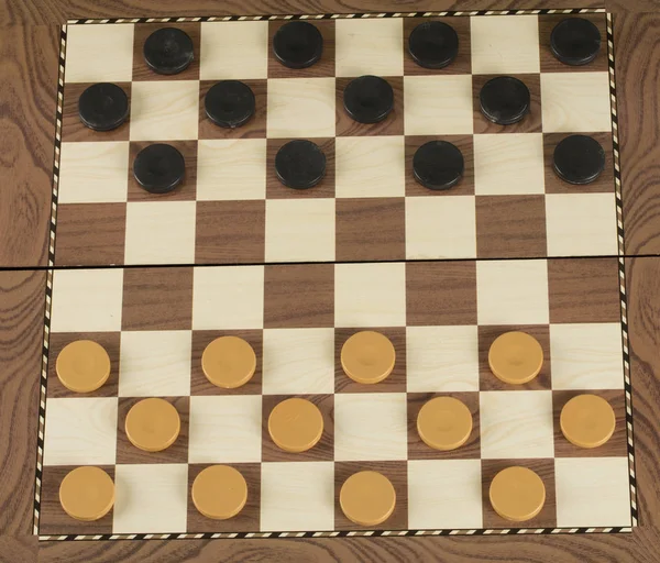 Šachovnice Kameny Hra Concept Board Game Hobby Checkers Hřišti Pro — Stock fotografie