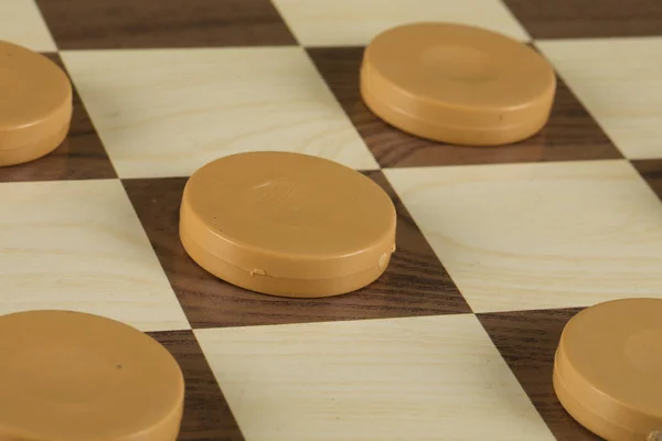 Šachovnice Kameny Hra Concept Board Game Hobby Checkers Hřišti Pro — Stock fotografie