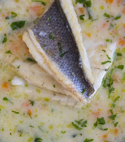 Preparare Zuppa Zuppa Pesce Minestra Pesce — Foto Stock