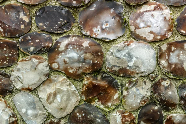 A background of brown rounded stones — Stock Photo, Image