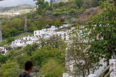 Alpujarra, İspanya tipik bir köyün görünümü