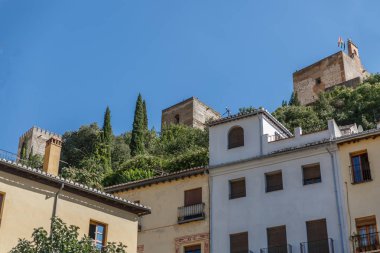 Birkaç bina güzel cephe kümesi