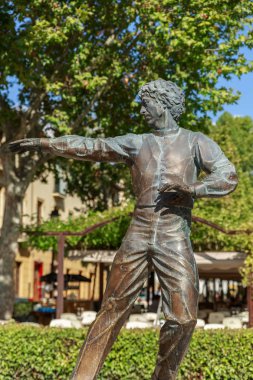 Flamenko dansçısı Mario Maya, Granada, İspanya'nın heykeli