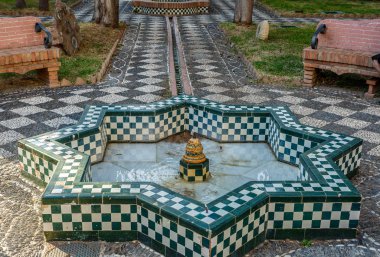 Bir Granada şehir içinde yer alan tipik Endülüs veranda