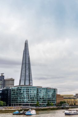 Yatay bir bölümünün Londra modern iş alanının görünümünü