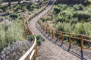 Vintage iz ortasında turistler geçiş için kullanılan 