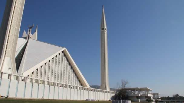 Mosquée Faisal Islamabad Est Une Des Grandes Mosquées Monde Située — Video