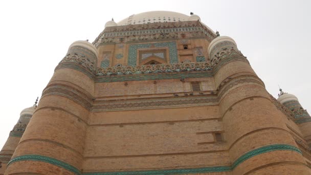 Multão Paquistão Junho 2016 Vista Túmulo Shah Rukn Alam Multan — Vídeo de Stock