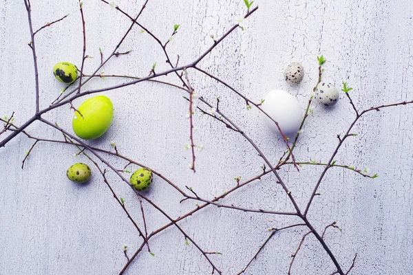 Modelo para saudações de Páscoa — Fotografia de Stock