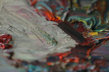 Doku yağlı boya, akrilik, yağ, parlak renk,