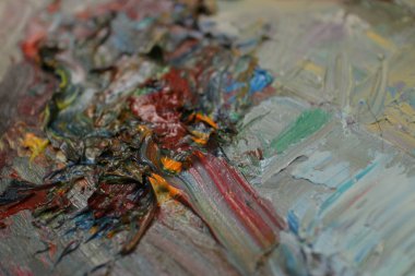 Doku yağlı boya, akrilik, yağ, parlak renk,