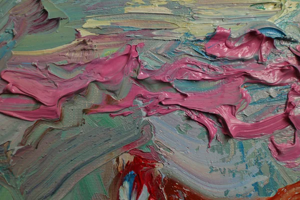 Textura pintura al óleo, acrílico, óleo, color brillante , —  Fotos de Stock
