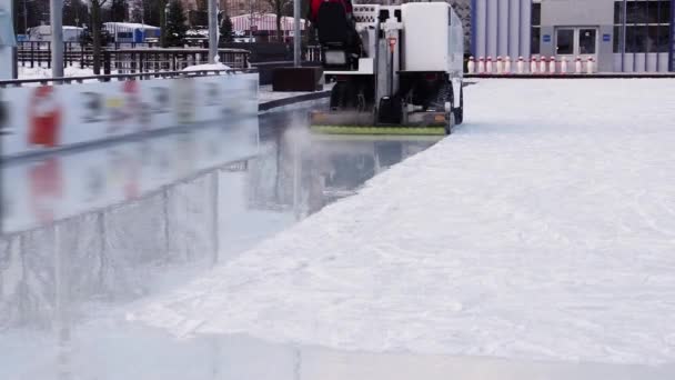 얼음 resurfacer 얼음 청소 로열티 프리 스톡 비디오