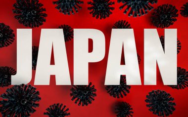 Japonya 'da Coronavirus pandemi uyarısı. Corona virüsü Japonya 'da Covid-19 epidemisine neden oldu. Koronavirüsün yayılmasını engellemek için karantinada kalın. Sağlık ve dünya kriz geçmişi için tehlike