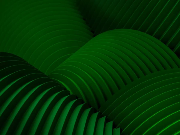 Backgorund Abstrato Com Listras Verdes Curvas Ondas Ilustração Ilustração Perfeita — Fotografia de Stock