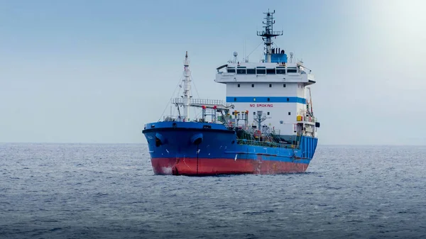 Image of research vessel swimmin in atlantic ocean