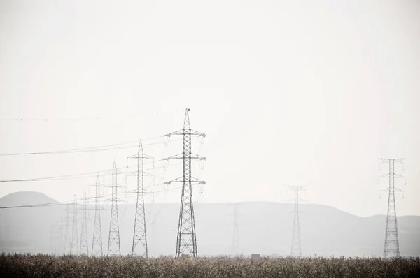 Vue de ligne électrique . — Photo