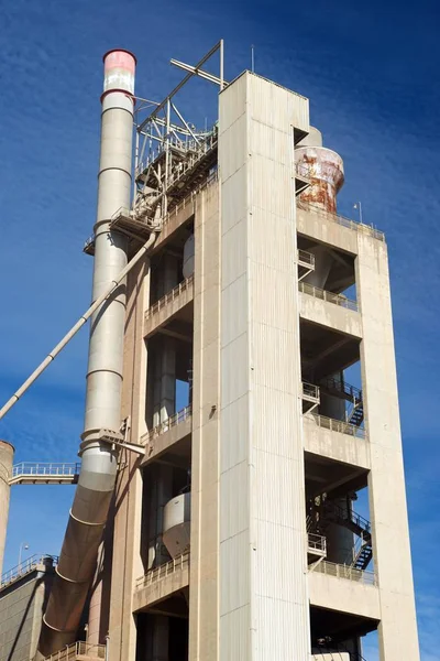Çimento fabrika görünümü — Stok fotoğraf