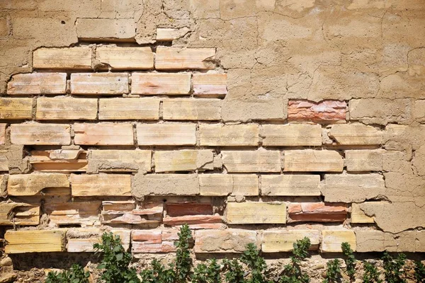 Mattone vista muro — Foto Stock