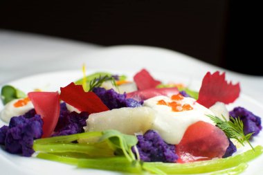 Rus salatası yakın çekim