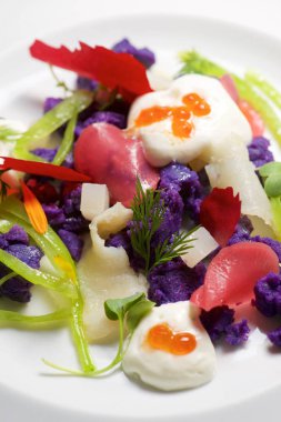 Rus salatası yakın çekim