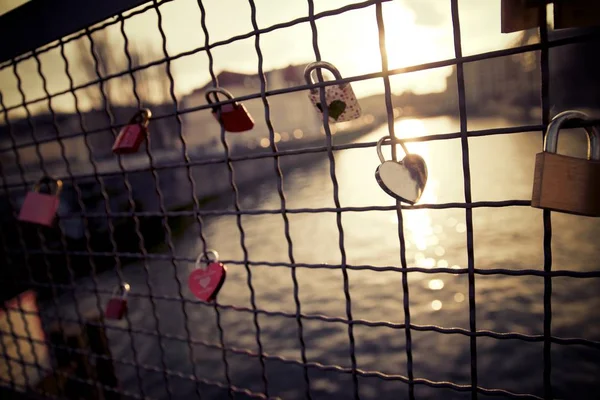 Love padlock view — Stock Photo, Image