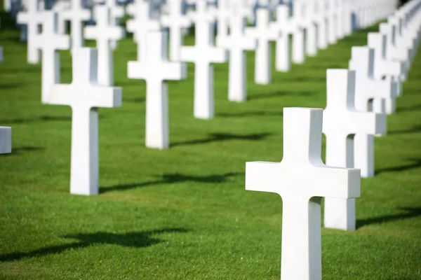 Normandiya'da mezarlığı — Stok fotoğraf
