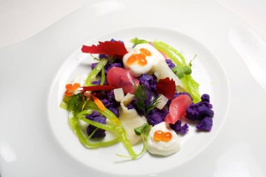 Rus salatası yakın çekim