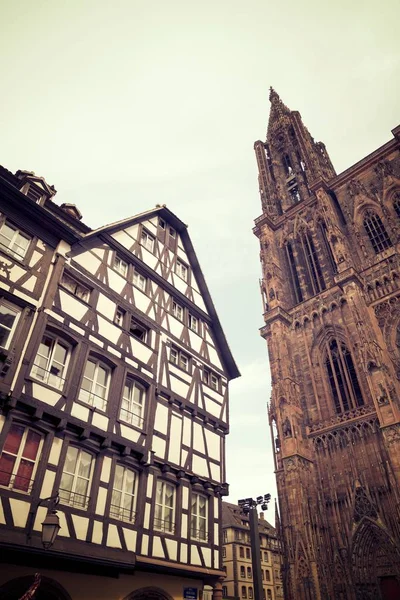Vista cattedrale di Strasburgo — Foto Stock