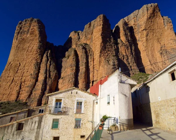Riglos hills w Hiszpanii — Zdjęcie stockowe