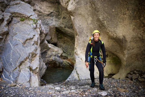 Canyoning em Espanha — Fotografia de Stock