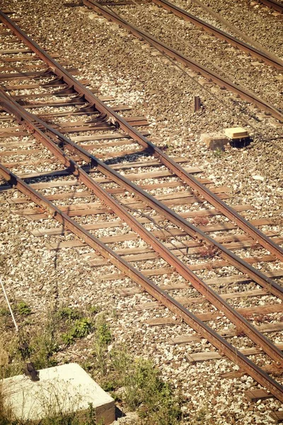 스페인에 있는 철도 — 스톡 사진