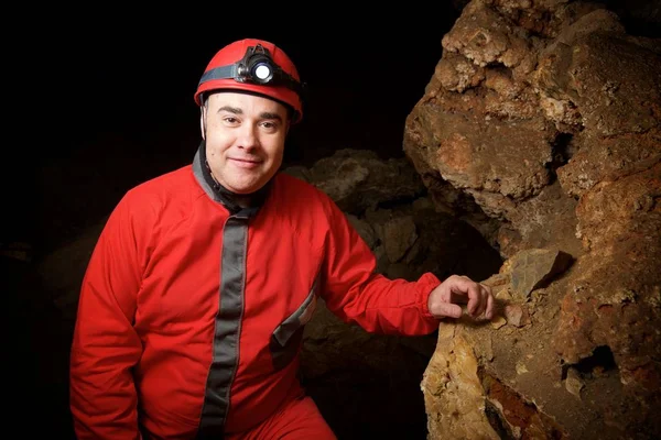 Speleologie in Spanje — Stockfoto