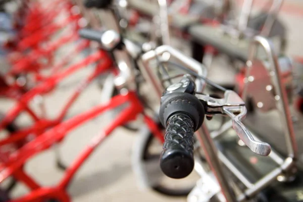 Alquiler de bicicletas vista —  Fotos de Stock