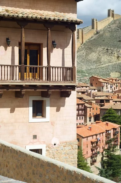 Albarracin vista da aldeia — Fotografia de Stock